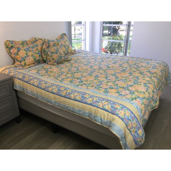 Vintage Discontinued Croscill Fiesta Flat Sheet Twin Size - Picture 3 of 5